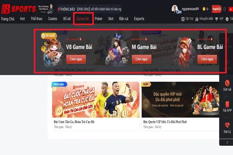 Hướng dẫn cách tham gia game bài trực tuyến BSport