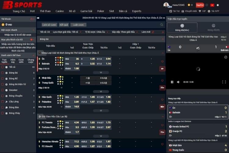 Đa dạng các thể loại cá cược thể thao khác nhau