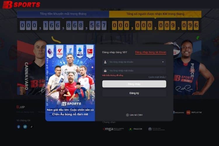 Thao tác đăng nhập vào Bty522