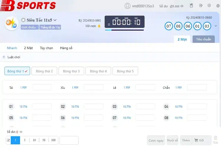 Xổ số siêu tốc - Chơi nhanh, thắng lớn